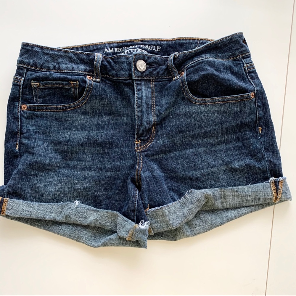 AMERICAN EAGLE OUTFITTERS midi denim shorts sz 6